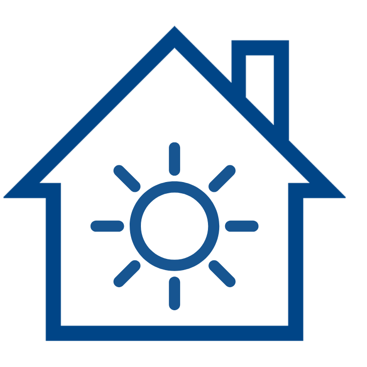 Icoontje huis licht