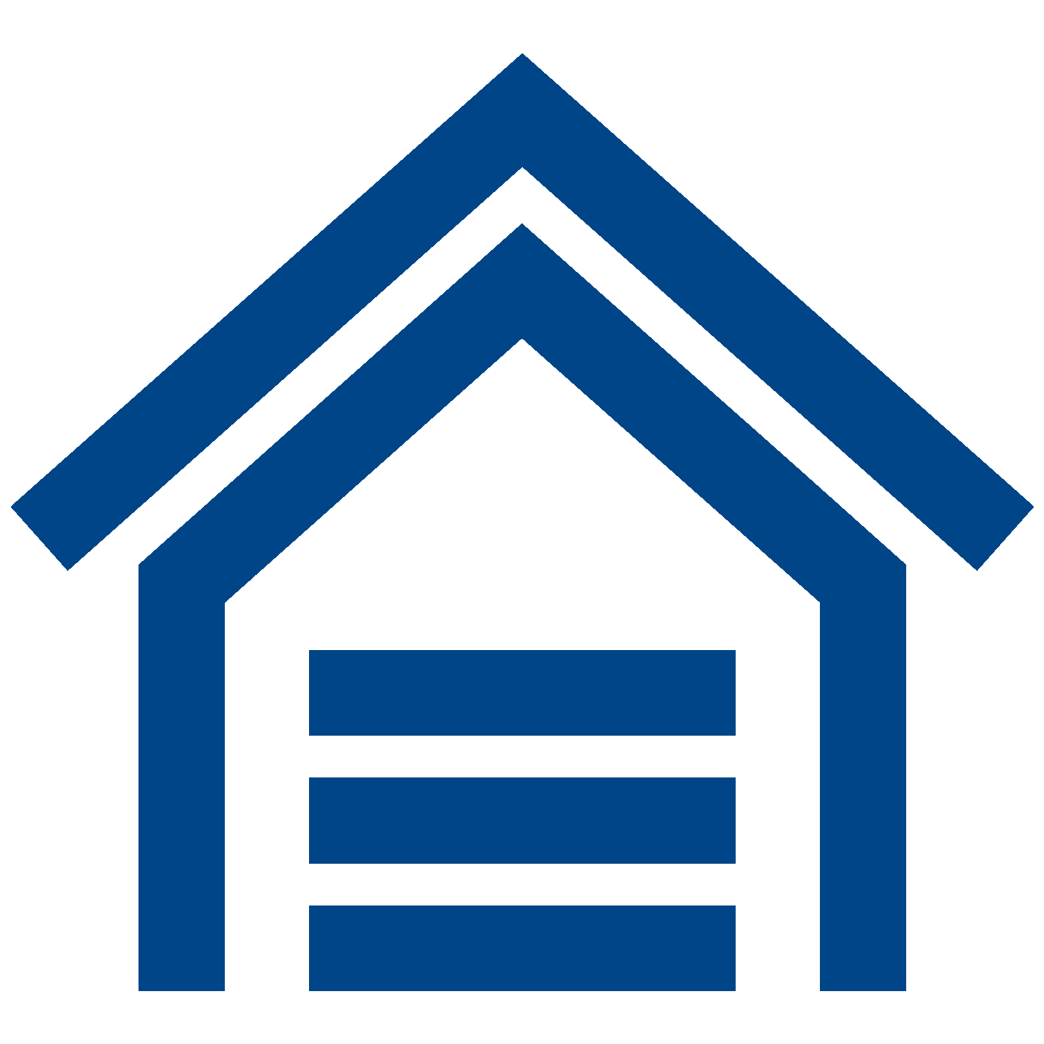 Icoontje woning data blauw