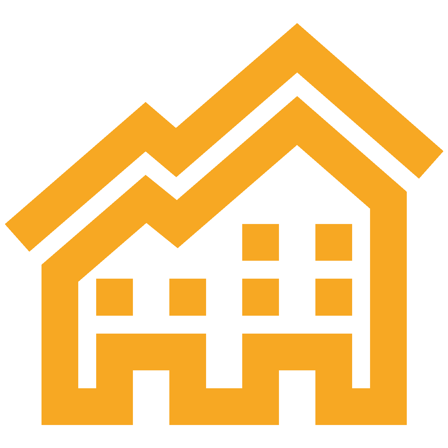 Icoontje woning oranje