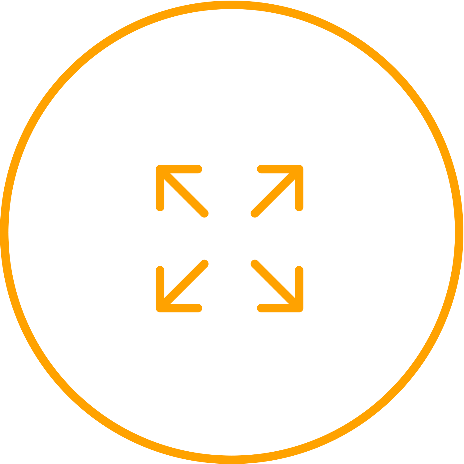 Veelzijdig oranje (cirkel)